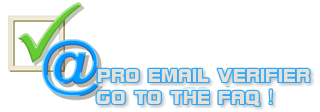 PRO EMAIL VERIFIER Vai alle FAQ!